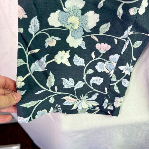 LOFT 2 Pairs Women's XSP Floral 100% Viscose Blue & Gray Fluid Drawstring Pants - Picture 14 of 14